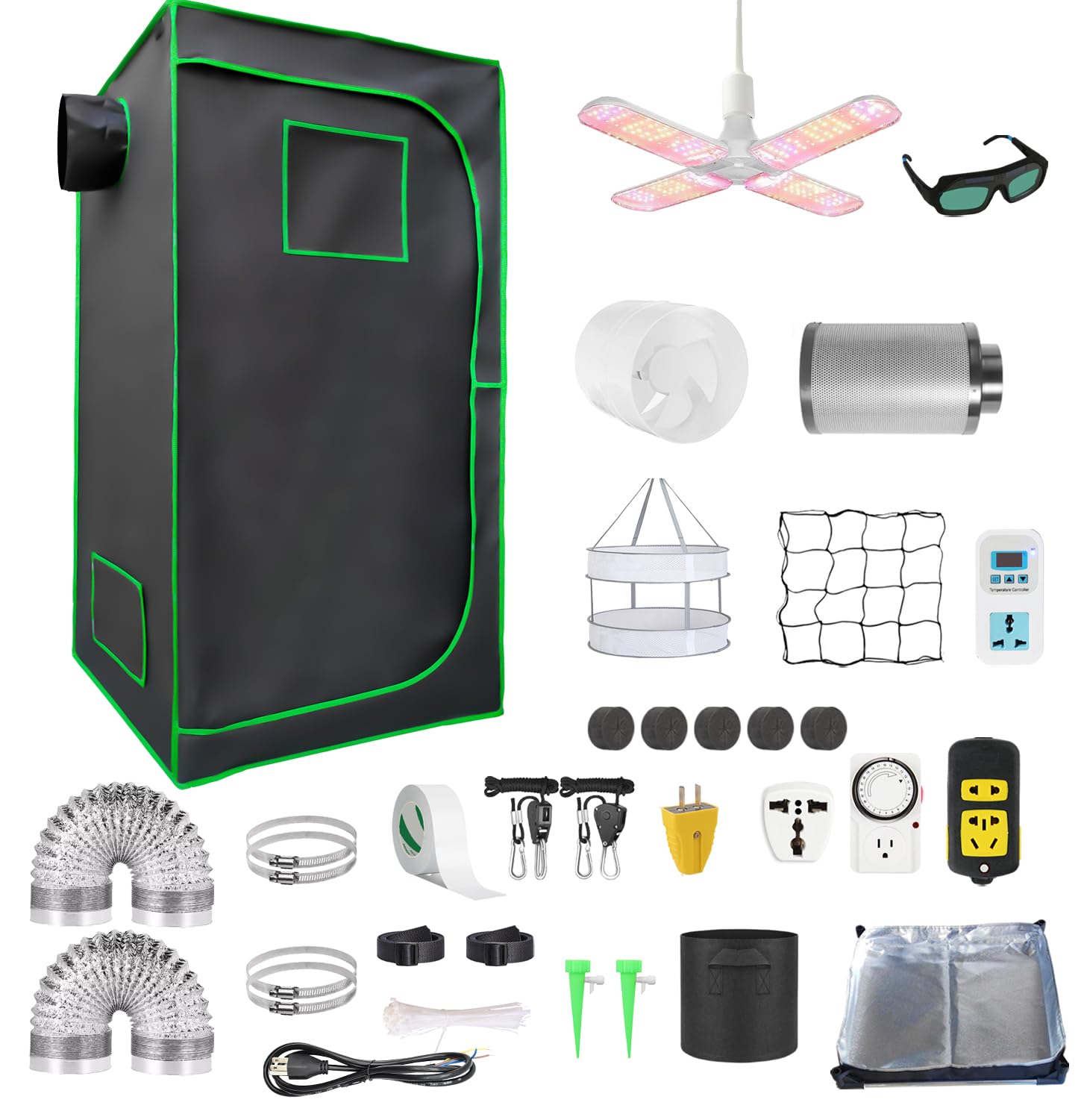 Amazon.com: Grow Tent Kit Complete 4x2 ft High Reflective Mylar